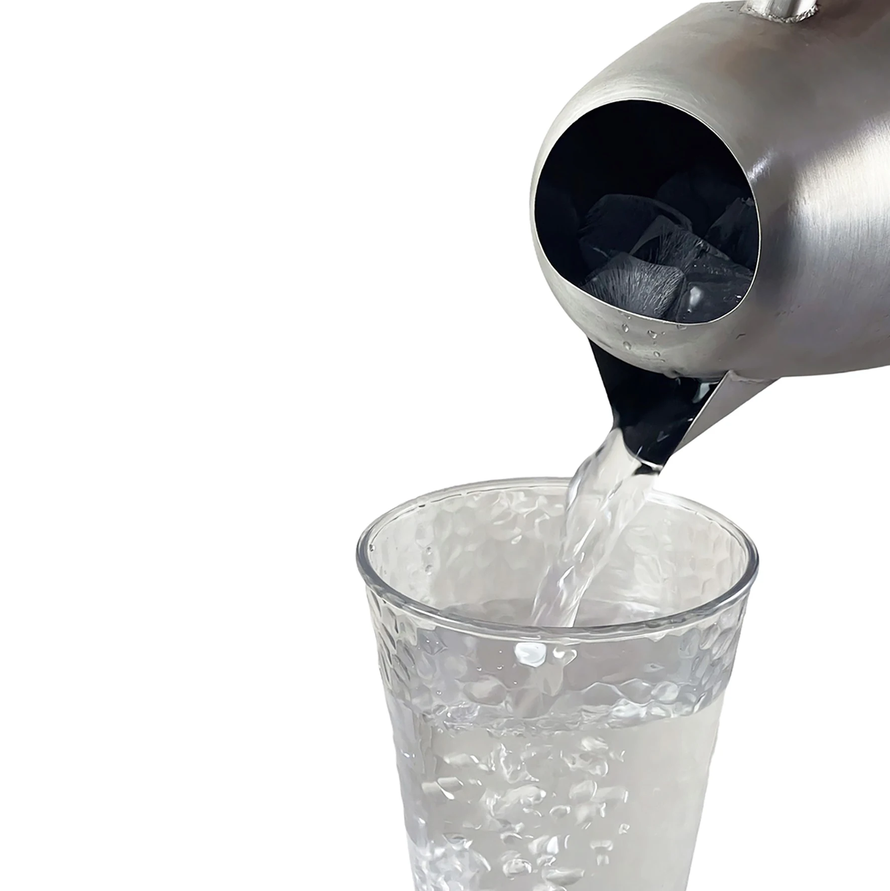 2L / 68 Ounces Oz Stainless Steel Ice Water Pitcher Tea Juice Jug with Ice Guard BRUSHED & MIRROR