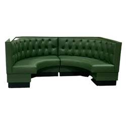 MKLD American Style Vinyl Restaurant Booth Fully Upholstered Luxury Furniture Suppliers Restaurant Booth Sofa