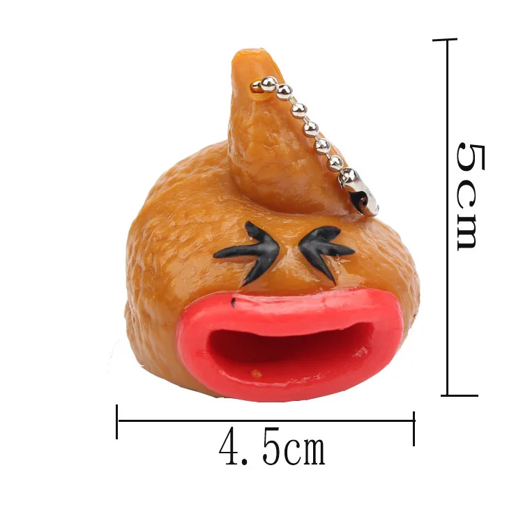 YIWU ALLSHINE New Design Poop Keychain Gag Poo  Figurine Fidget Mini Poo Toy Squishy Stress Toys