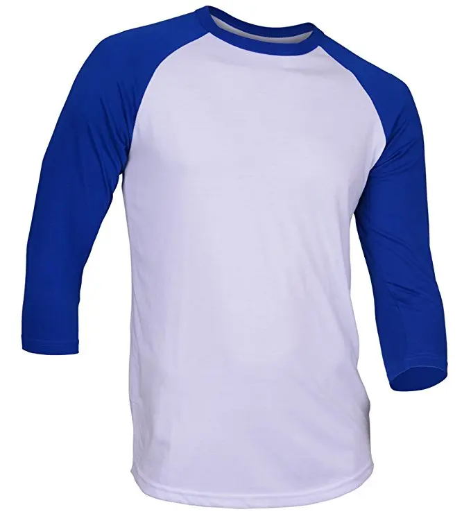 New Design Mens T-Shirt Custom Classic 3/4 Sleeve Baseball jersey Ruffle Raglan Breathable Tee
