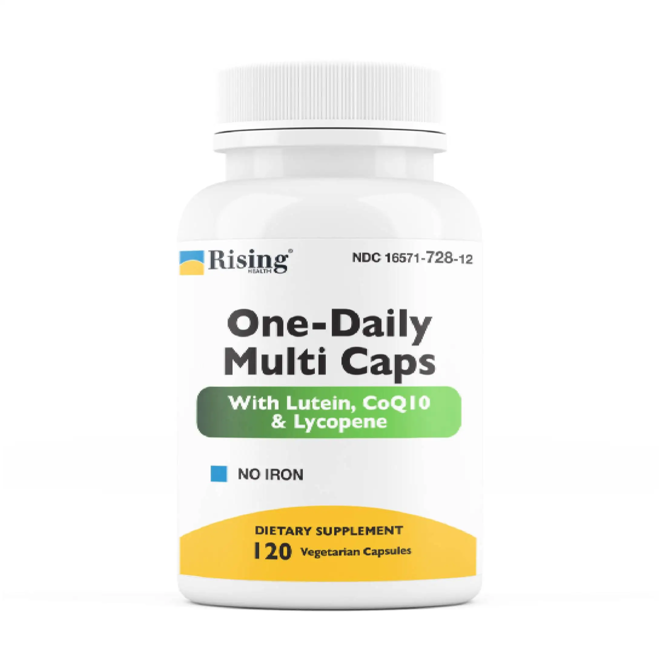 
NO IRON A comprehensive once-daily multivitamin-mineral formula featuring 120 Capsules 