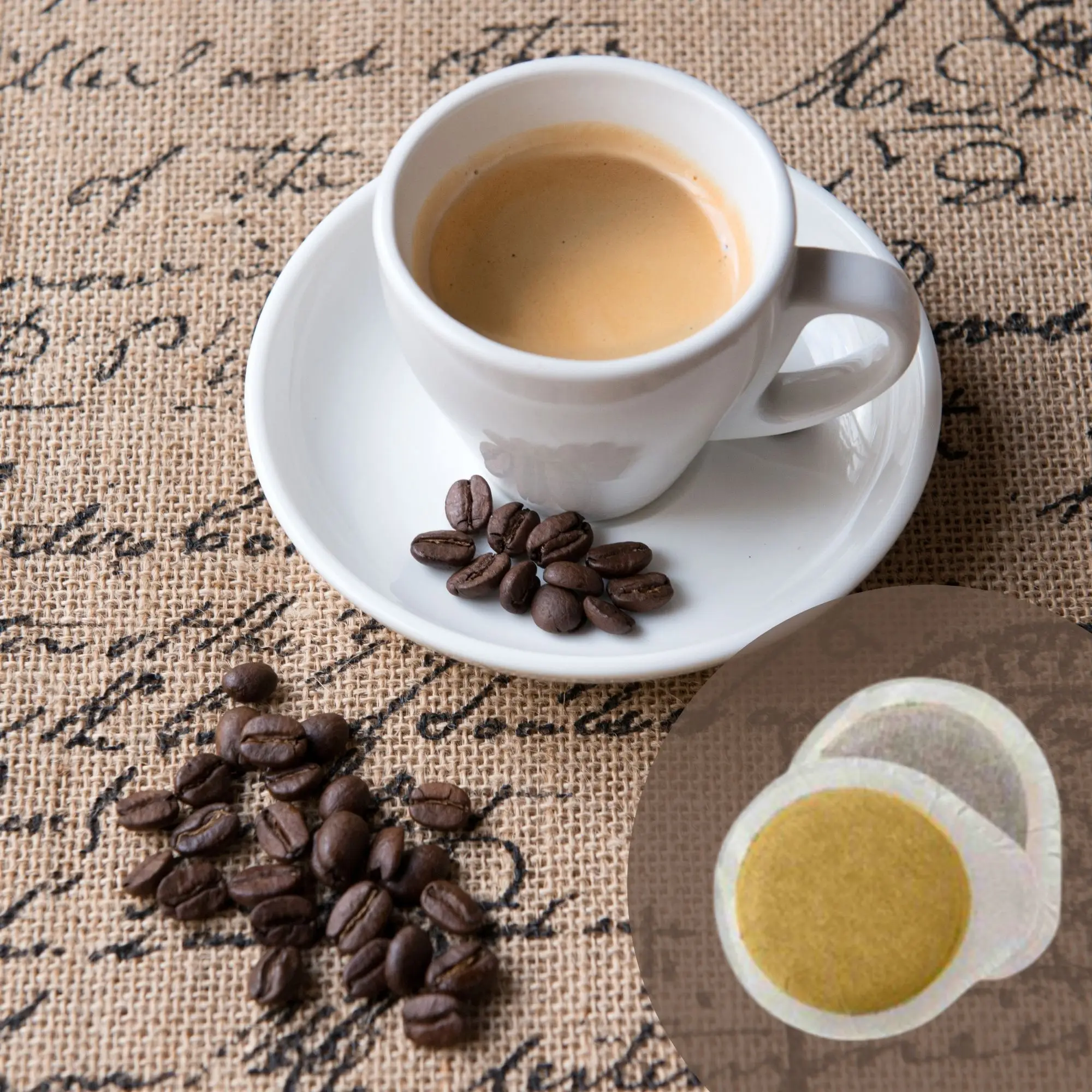 
 Арабика 100% лучшее качество Итальянский кофе | Чистый Арабика эспрессо Italiano в совместимых бумажных стручках | 150 стручков в упаковке (44 мм ESE)  