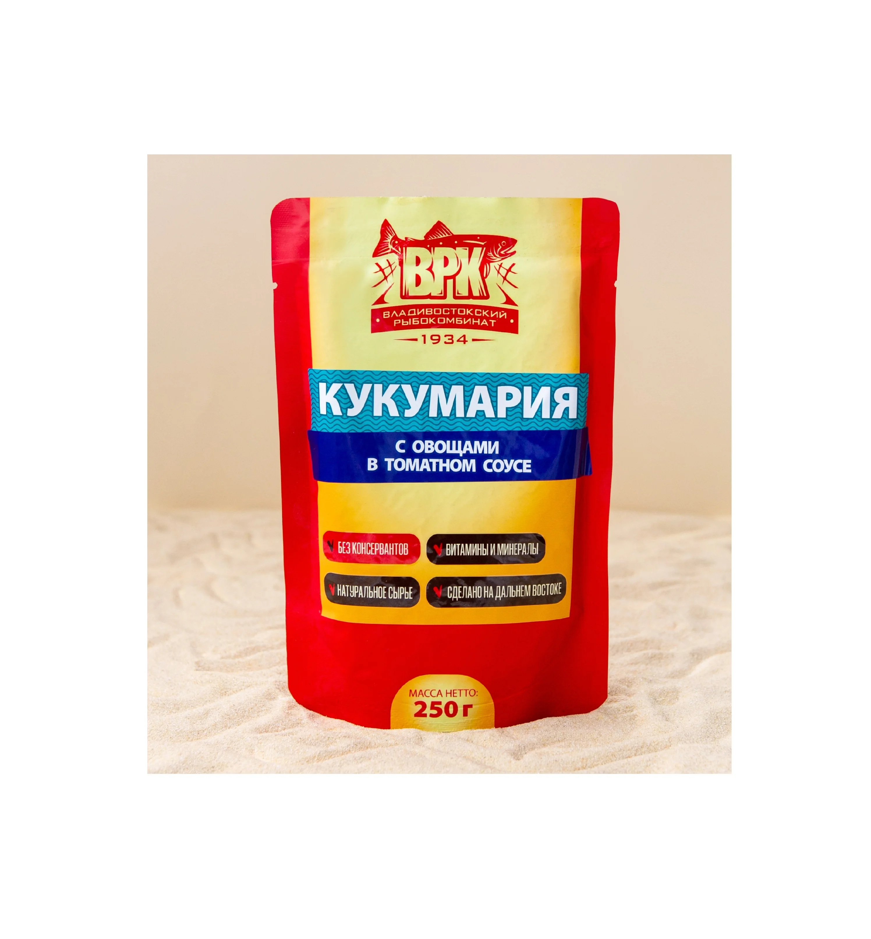 
250 g high quality cucumaria with vegetables and tomato sauce 