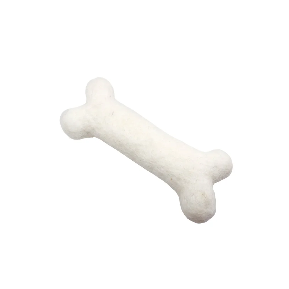 Handmade Felt Solid Color Bones for Dogs