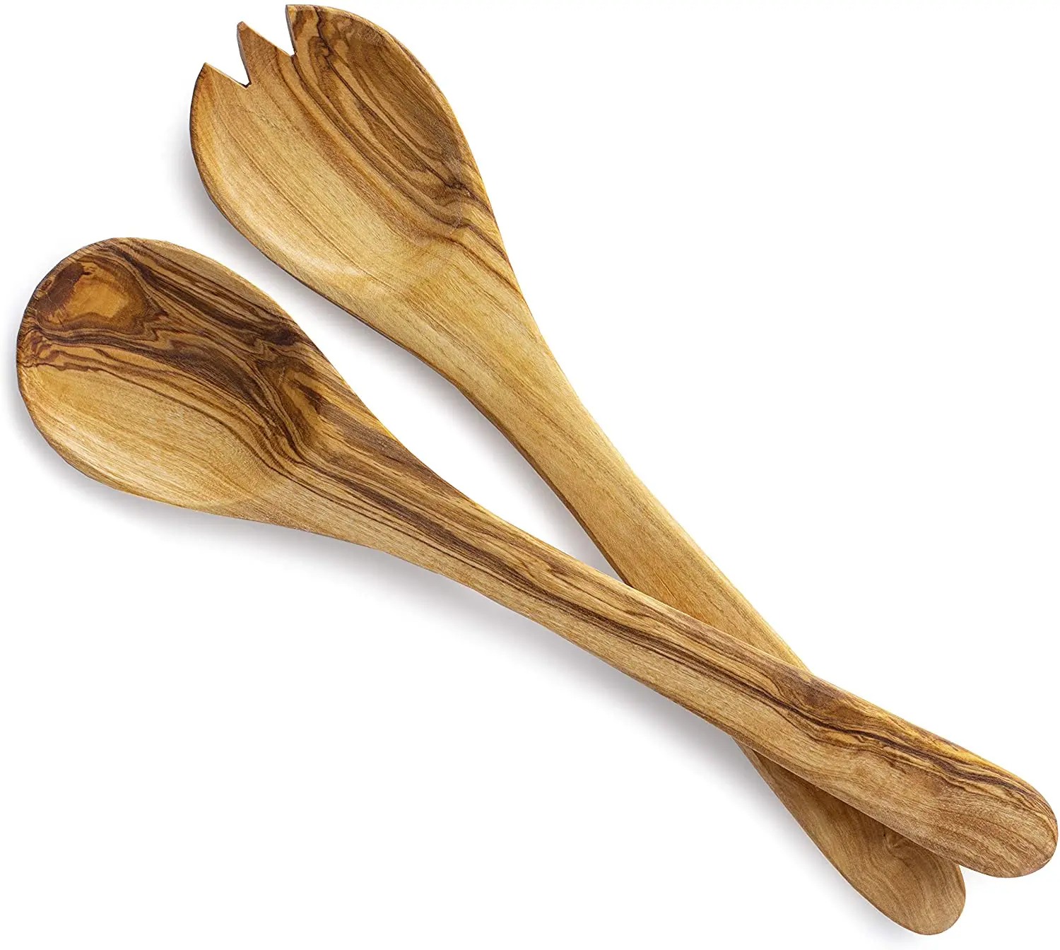 Wood Salad Server Set of 2 With Natural Finishing For Home Hotel Restaurant Wedding Event