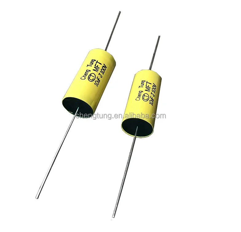 Tubular Axial Metallized Polyester Film Capacitor