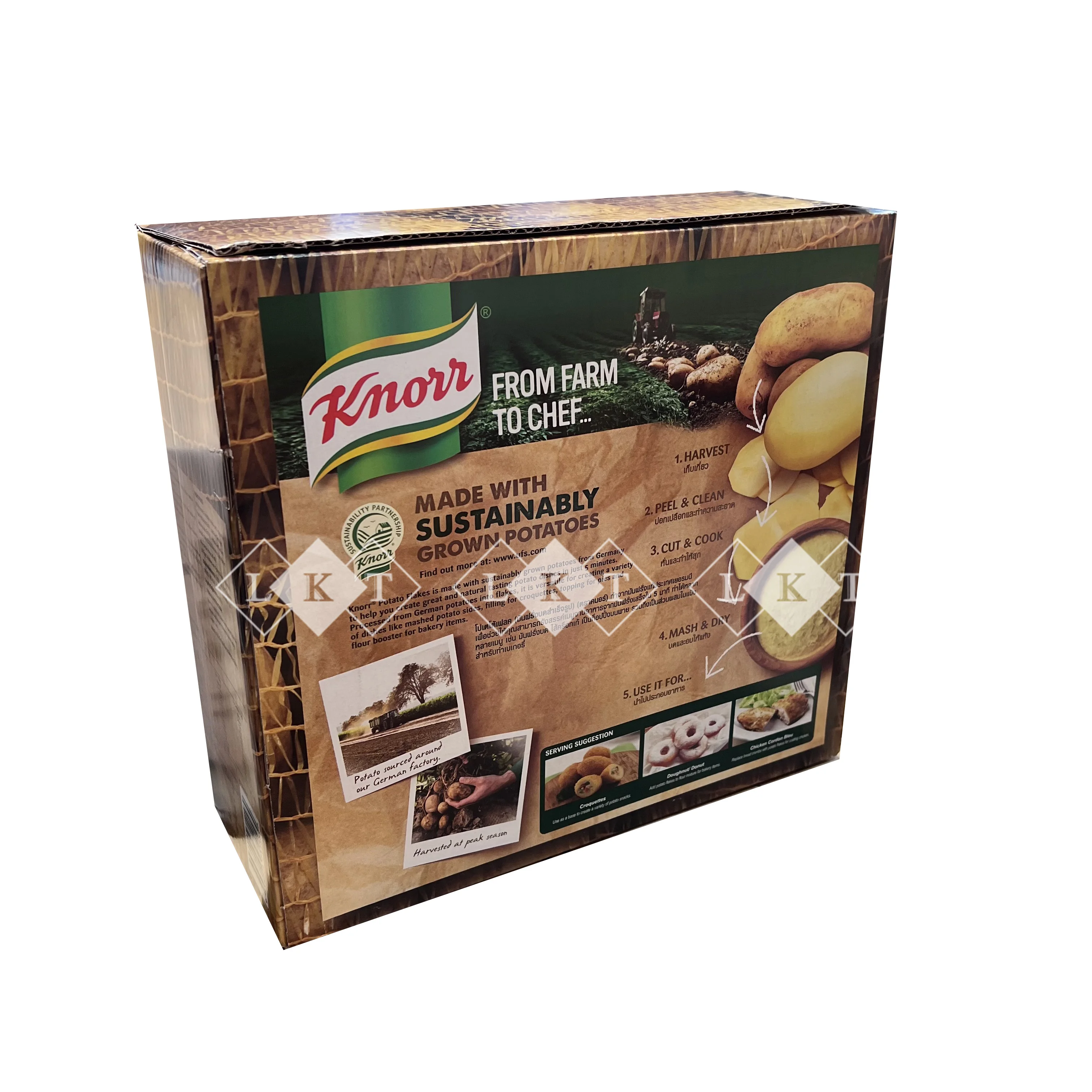 Прямая поставка с завода KNORR хлопья для картофеля 2 кг