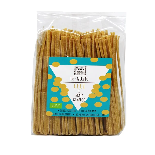 
250 g Italian organic high quality pasta white corn and chickpeas gluten free flour 