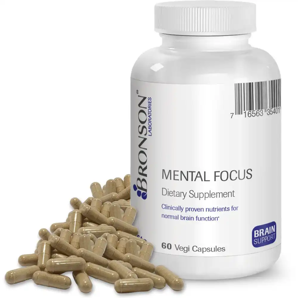 
Mental Focus Formula - 60 Vegetarian Capsules 