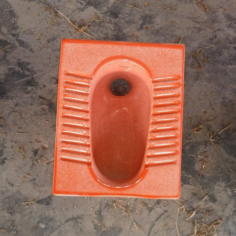 
Designer Art Wooden White Double Color Orissa Squatting Pan WC Toilet Commode Special for Africa and Middle East Countries 