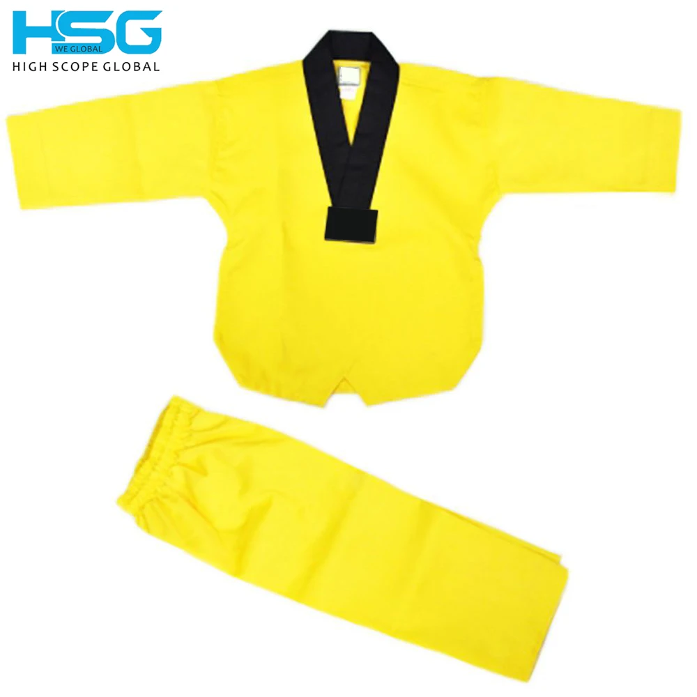 Factory Wholesale Taekwondo Uniform Custom Logo WTF ITF Approved Cotton Fabric Martial arts Dobok Unisex