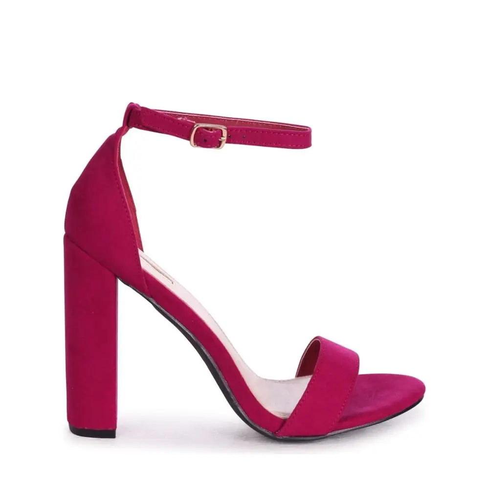 Good quality and cheap price women open toe block heels ankle strap sandals shoes ladies evening shoe