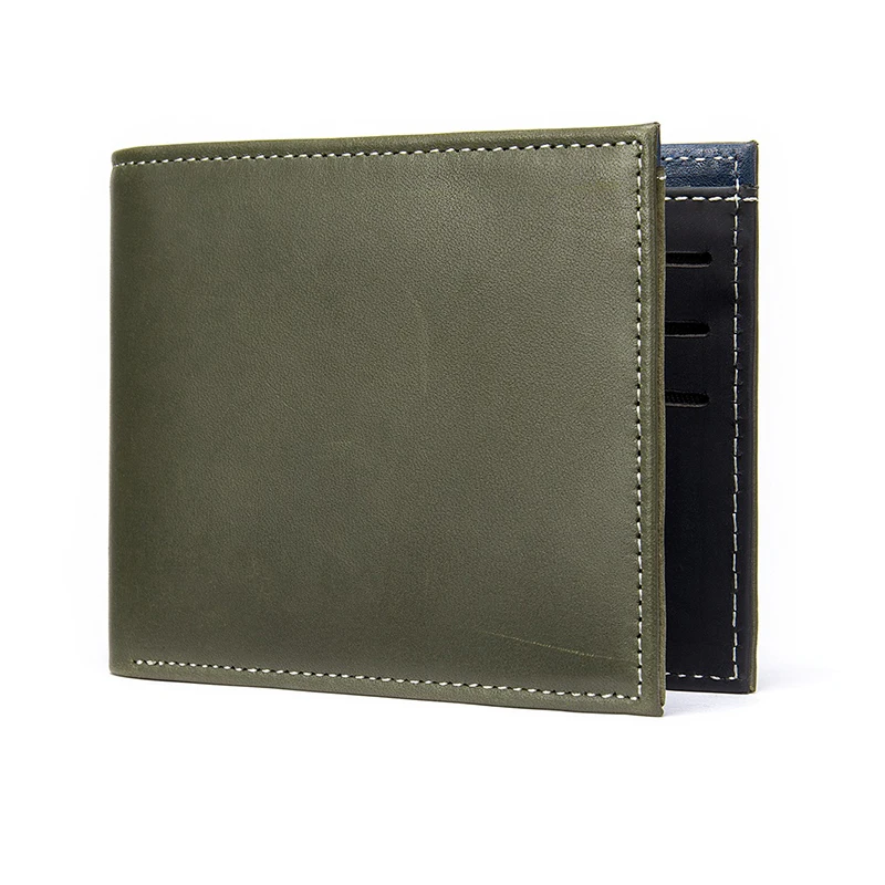 latest style factory directly sell custom excellent quality men leather purse short purse men leather wallet