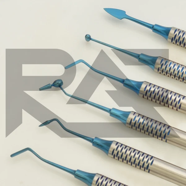 
Dental Composite Filling Instrument 6pcs Set Precise Blue Tips Light Weight Stainless Steel CE Certified RAFTECH IMPEX 