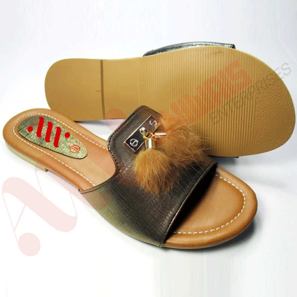 
Custom Logo New Design Demandable Ladies Flat slipper 