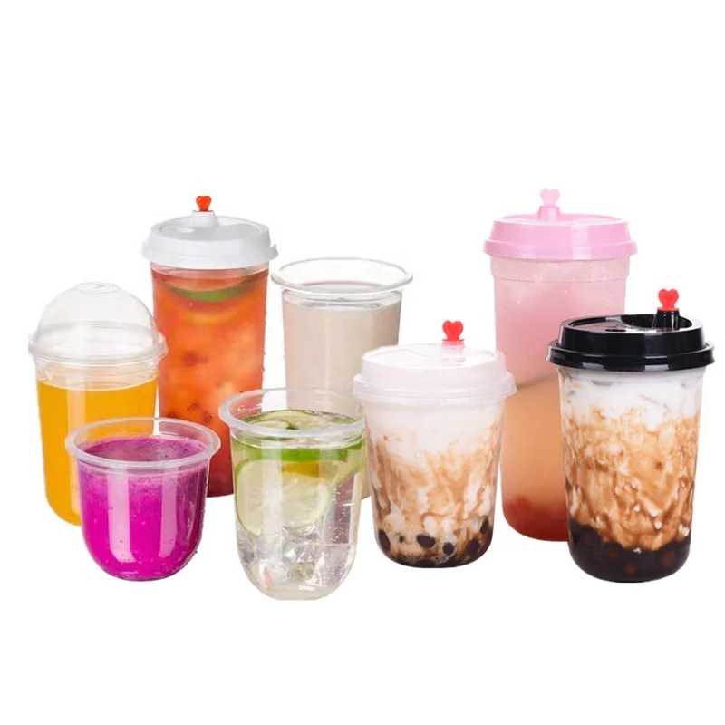 China Factory Price Hot Stamping Printing 98Mm 20Oz Clear Plastic Cups For Coke Juice