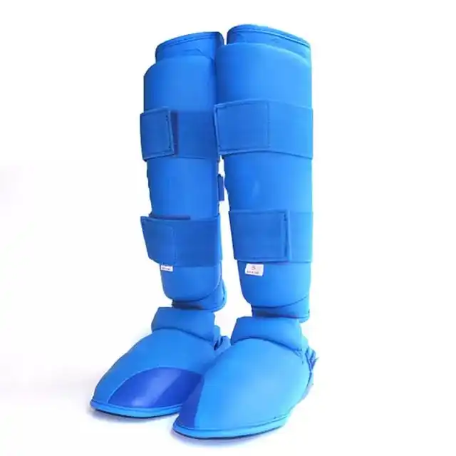 High Quality Karate Shin in Step Martial arts safety made of Synthetic Leather