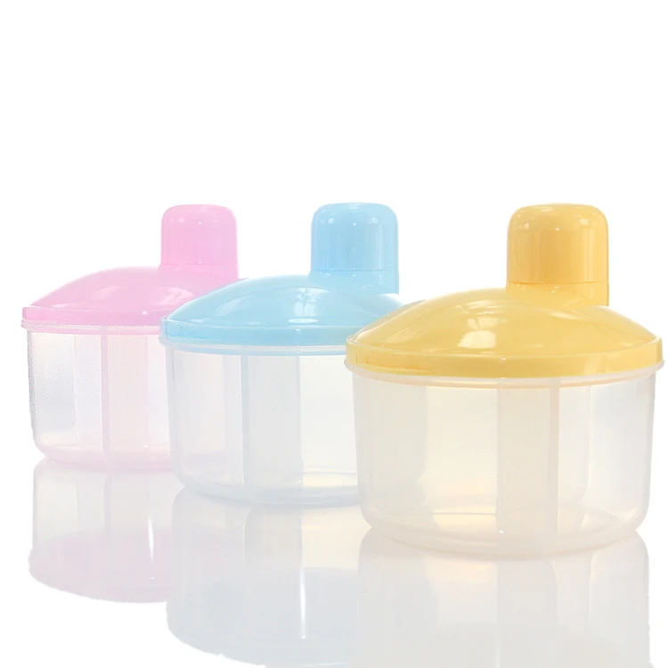 Apple bear portable single milk powder case rotatable milk powder wholesale baby milk powder case