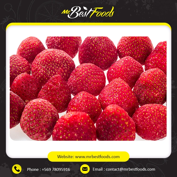 Замороженные Клубничные фрукты IQF класса A по заводской цене клубника А