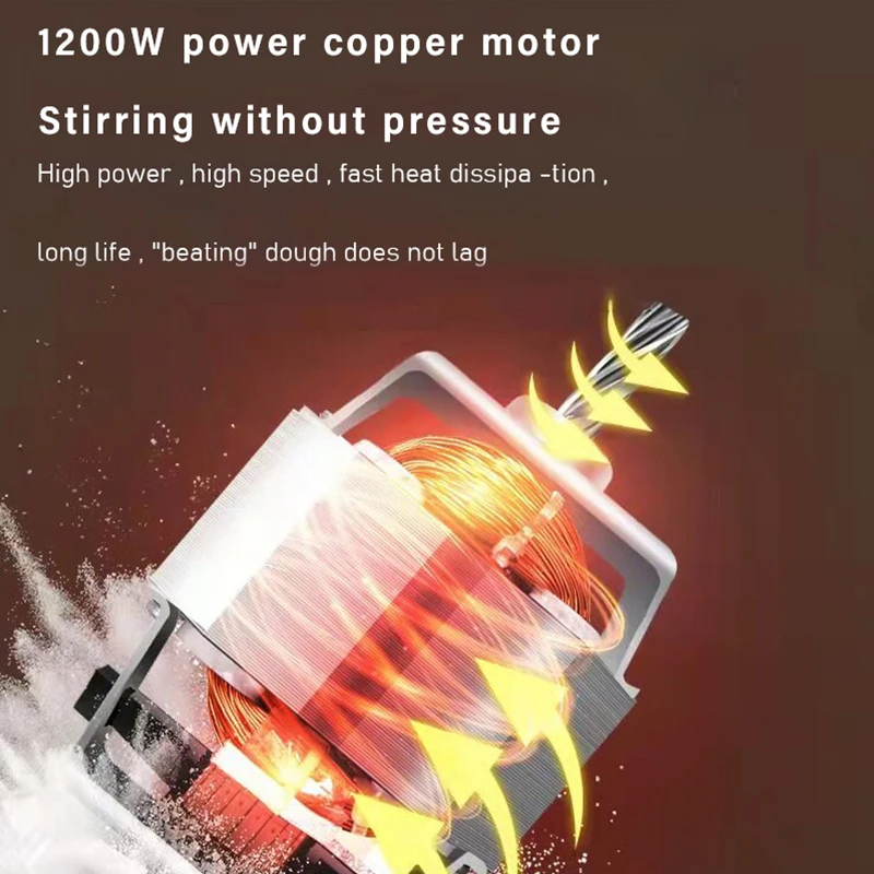 Stand Mixer, 6-Speed Tilt-Head Kitchen Mixer, Electric Food Mixer with Dough Hook/Wire Whip/Beater