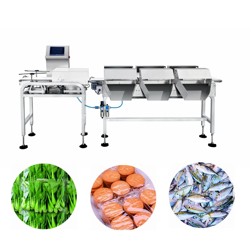 High precision food online checkweigher machine automatic digital belt conveyor weight checker