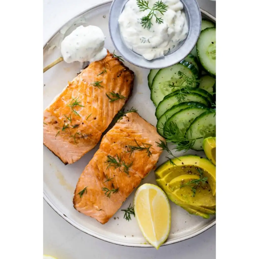 Frozen Salmon Fish Marinade Lemon Dill 90G Premium Quality Frozen Food Ready to Cook Product and Easy Cooking