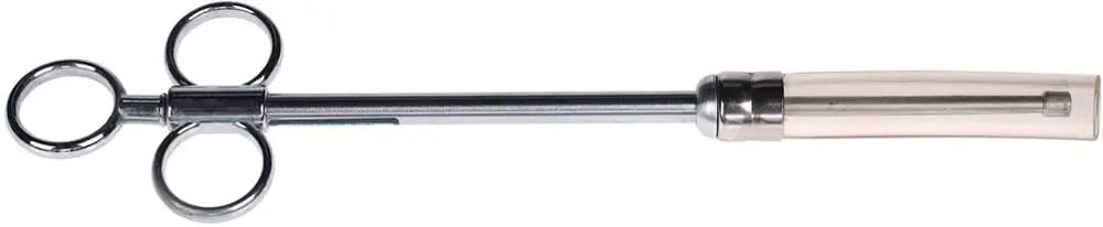 Bolus Gun Balling Gun Bolus Applicator Metal Bolus Gun with Rubber Cap 35 mm 38 mm veterinary instruments by UAMED SURGICAL