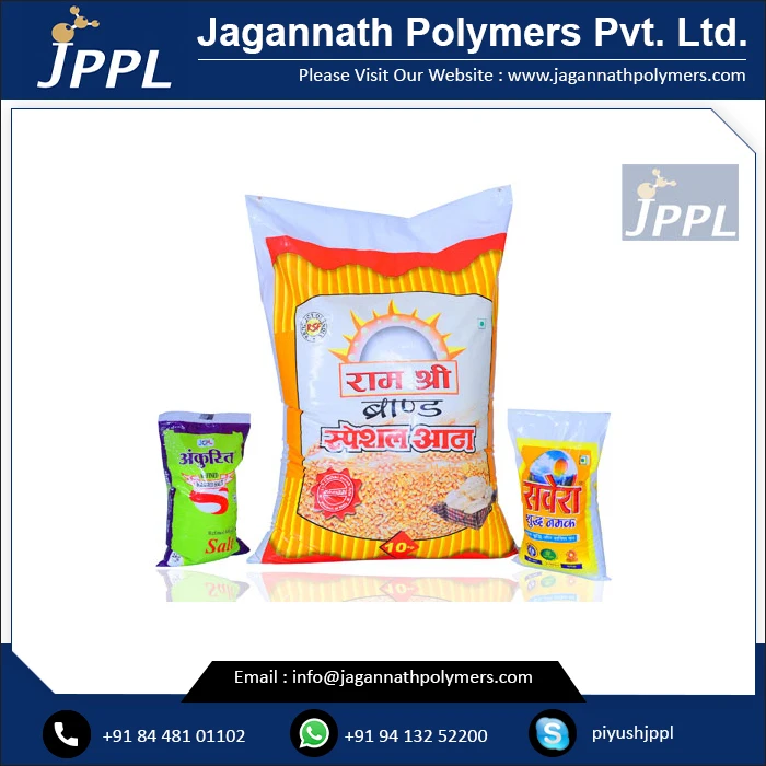 High quality Food Packaging Pouch Rice BOPP Laminated Sacks with Good Custom Printing Buy at Best Price