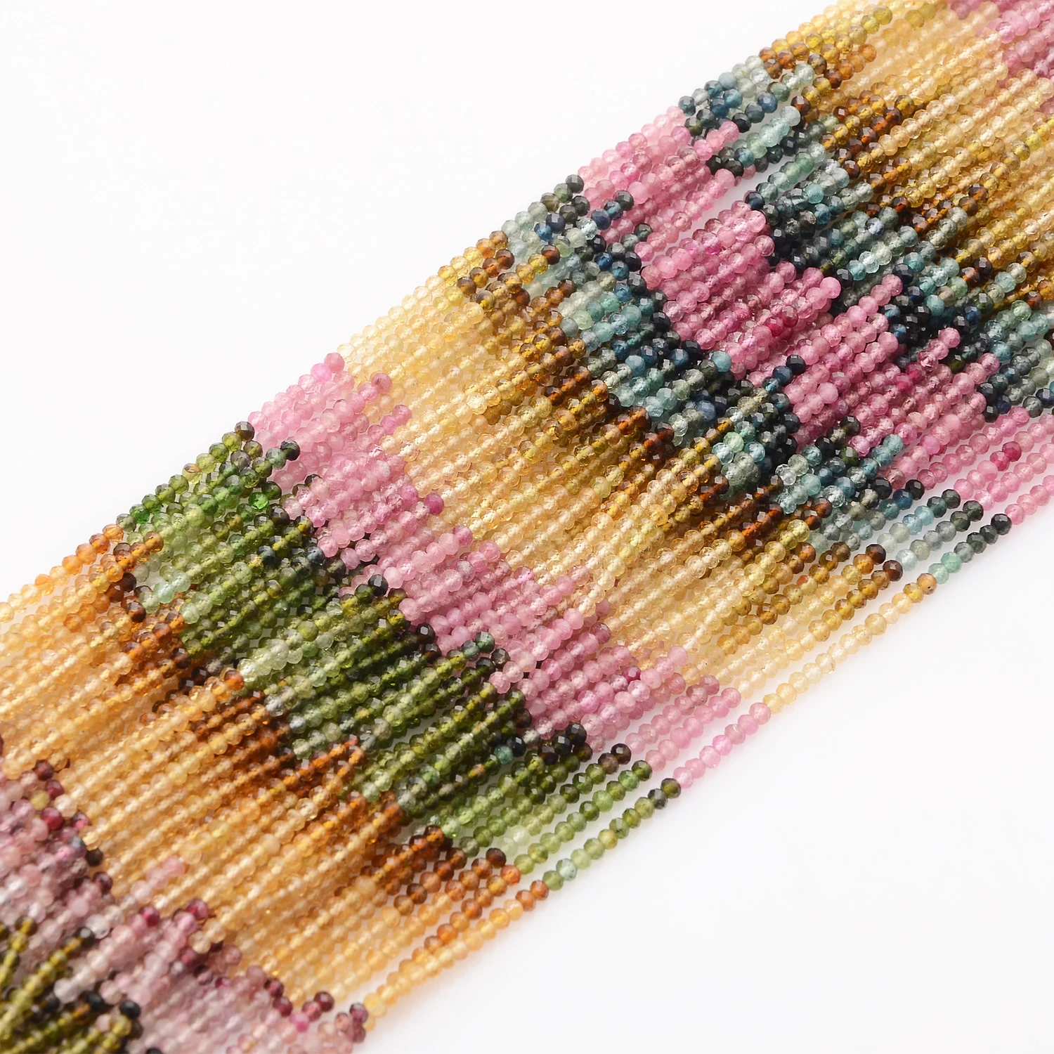  Лучшее качество натуральный драгоценный камень AAA без краски химикатов отверстие 0 25 мм бусины из турмалина размер 1-4