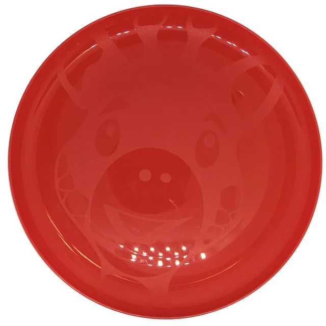 Hot Sale Hard and Durable Plastic Plates with Custom Design Engraved Cartoon