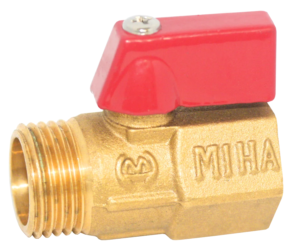 DN20 FORGED WATER VALVE MALE FEMALE THREAD WITH LONG BLUE LEVER HANDLE BRASS BALL VALVE