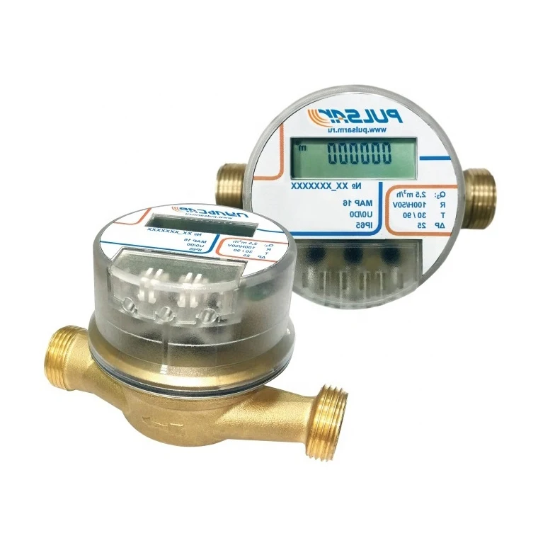 Оптовая продажа, Одноструйный электронный счетчик воды, измеритель пульсара от производителя, умный счетчик воды