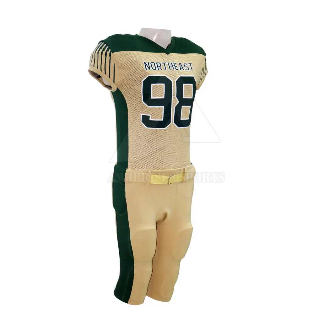 Durable American Football Uniform 100% Polyester American Football Uniform Custom Team Player Name American Football Uniform