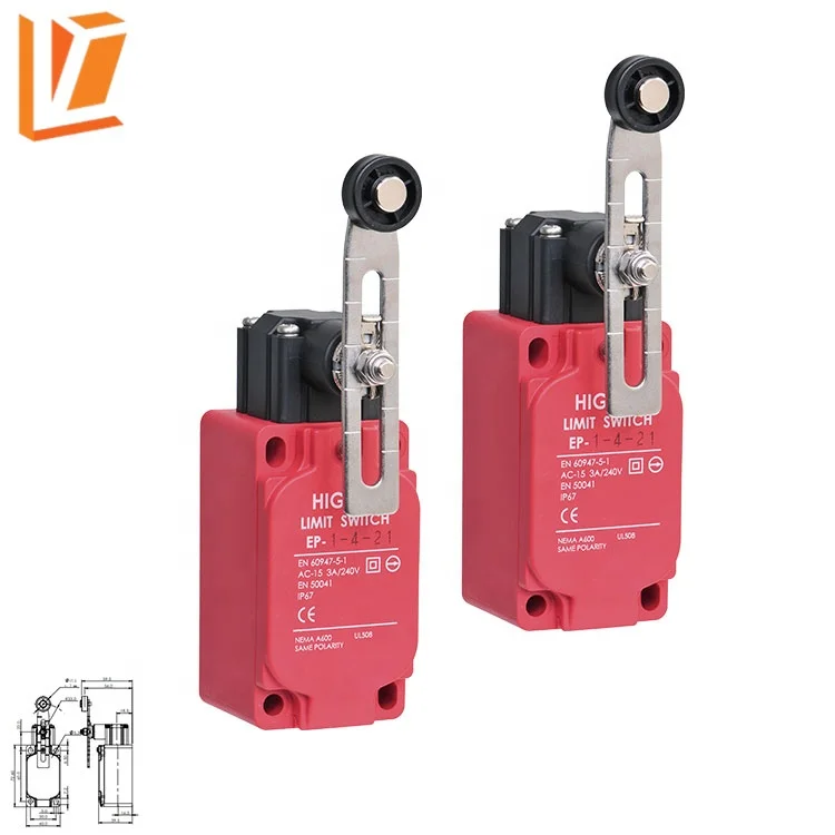 EP-1-4-21 Adjustable roller arm type waterproof safety metal limit switch