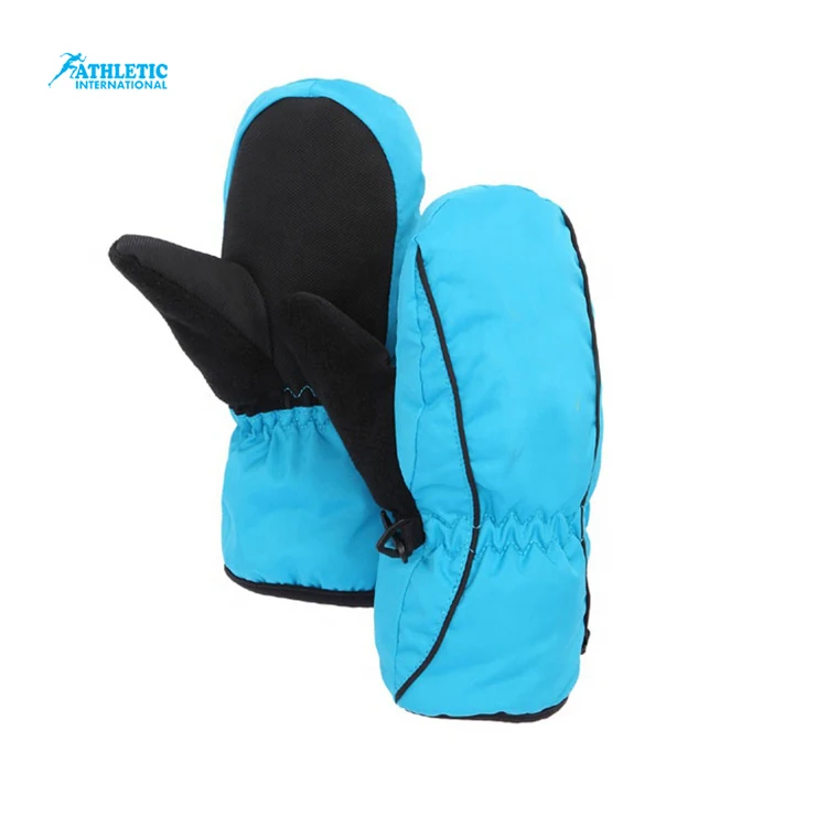 Ski Mitten gloves Winter Gloves 30F Coldproof Thermal Water Resistant Deerskin Suede Leather Snow Ski Gloves Custom