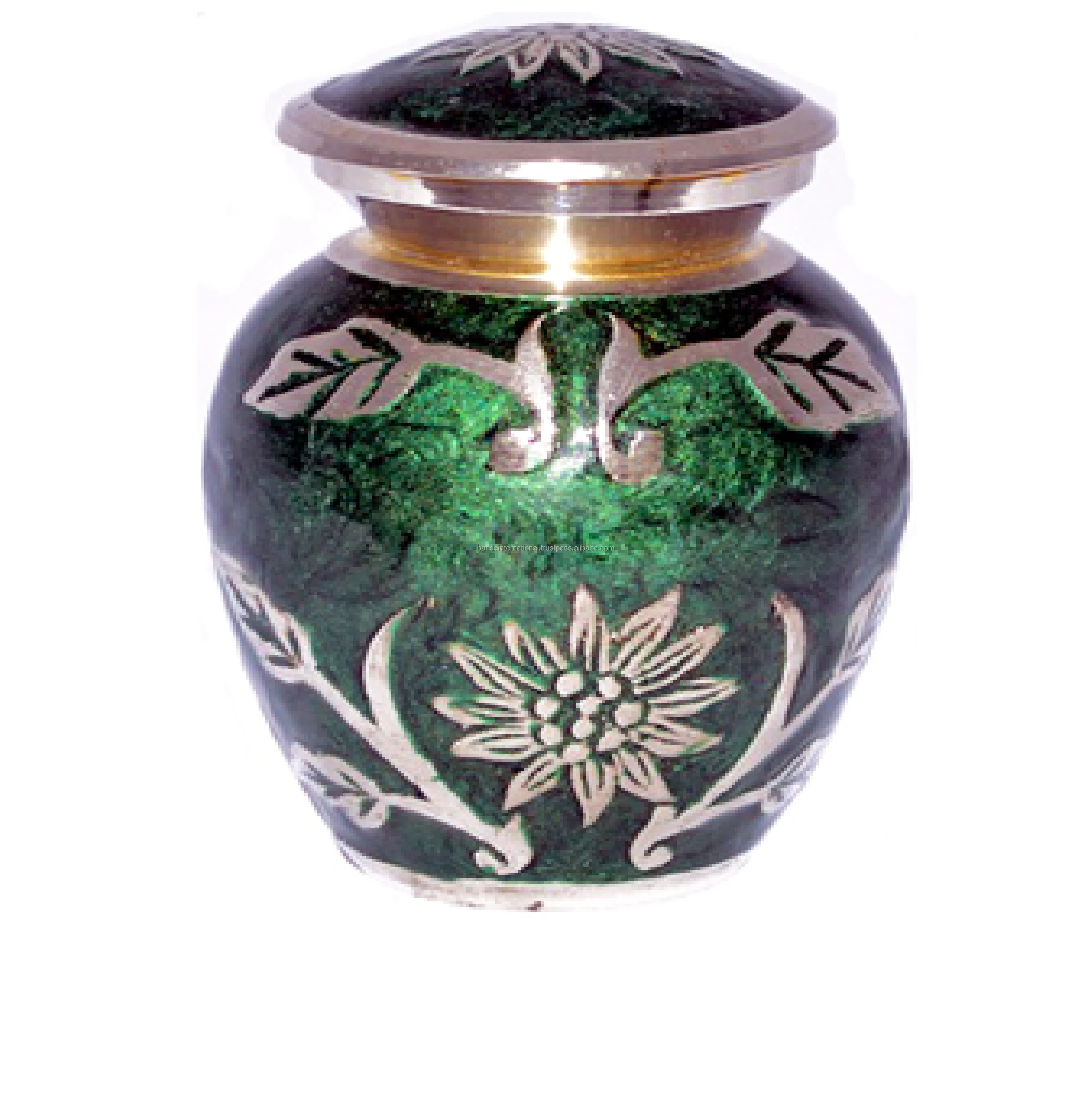 Manufacturer Cheap Prices Keepsake Ashes Urns Indian Handicrafts of Brass Funeral