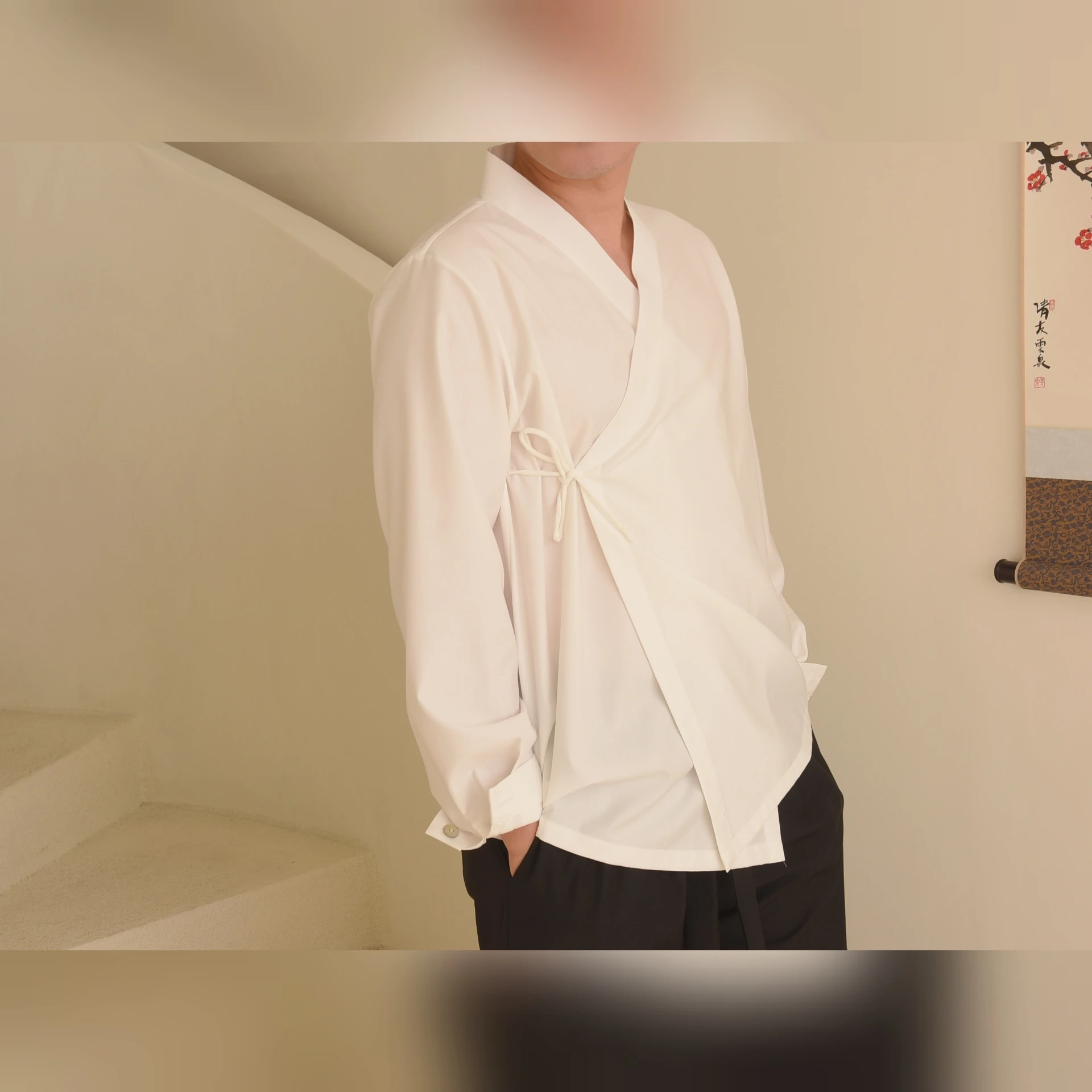Крутая гладкая рубашка, Корейский фьюжн hanbok, корейский традиционный Топ, jeogory
