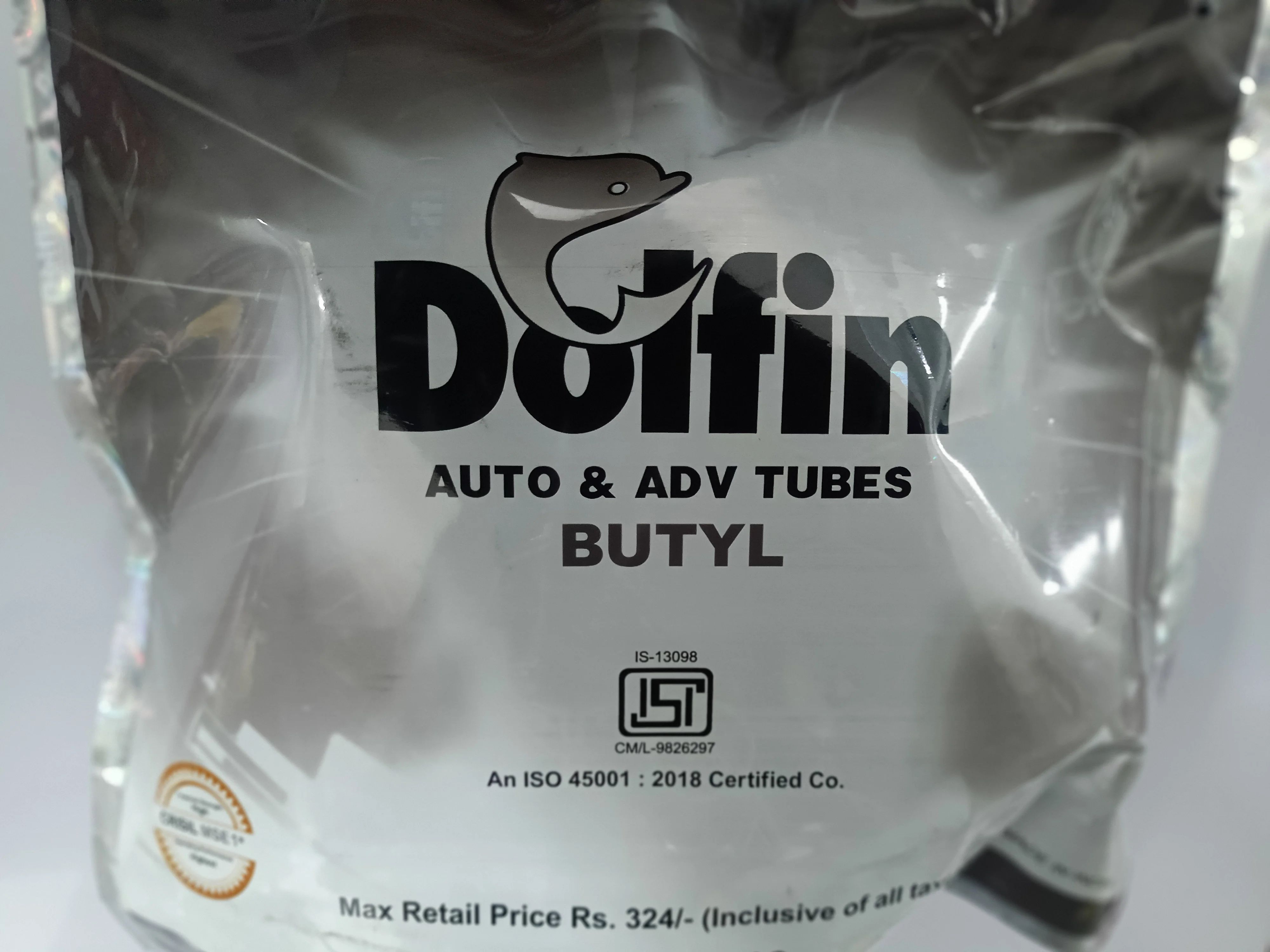 Внутренняя труба из бутилкаучука Dolfin 4 50/5 00-10 трехколесный тук-Тук TR-13 прямой клапан мягкая косметика индийская