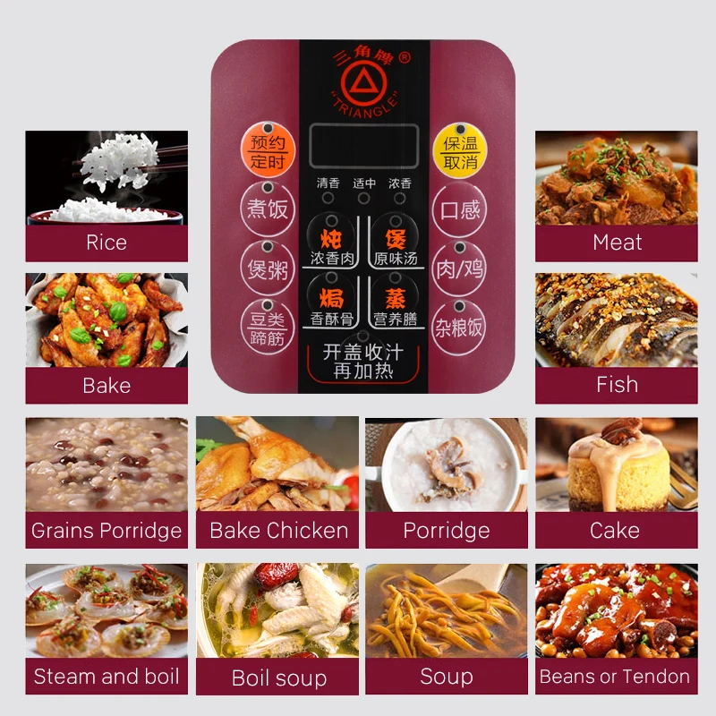 Ouguanxuan завод Красный Универсальный olla arrocera промышленный рейс кохера здоровый рисоварка электрическая