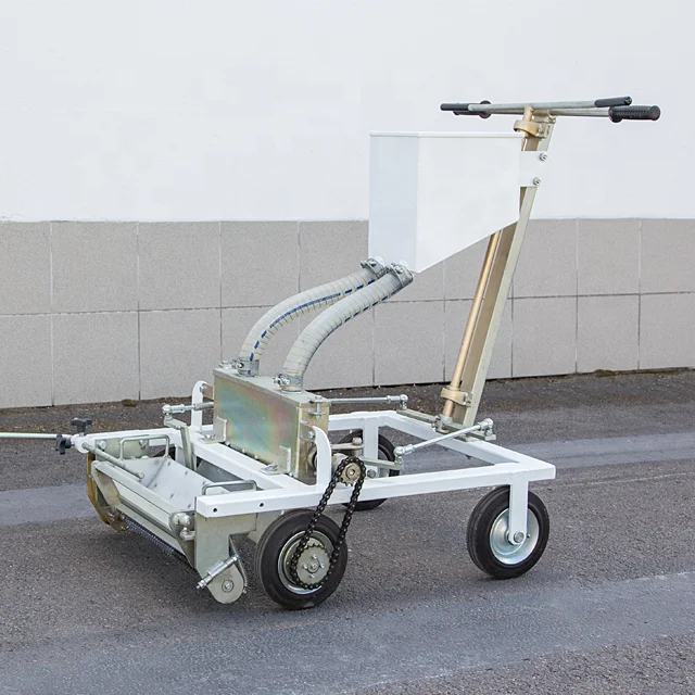 SHMELEK HP Structure Hand Push Cold Plastic Glass Beads Road Structured Horizontal Line Marking Machine