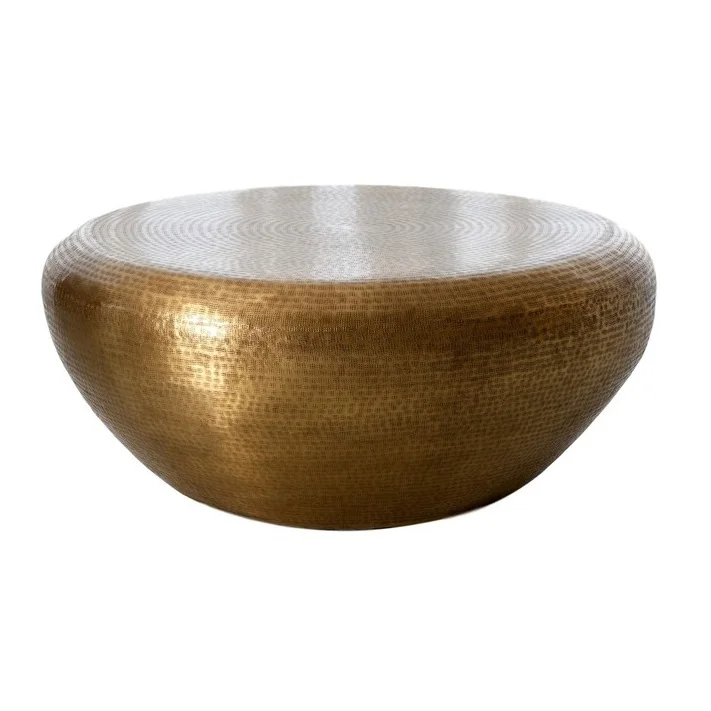 Hot Selling Product Metal Round Gold Coffee Table for Living Room Sofa Bedside Nightstand Metal Coffee Table