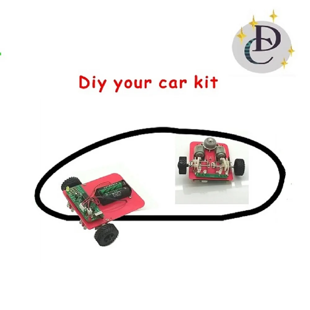 Kid Self assembly education DIY line follower robot ,DIY car kit
