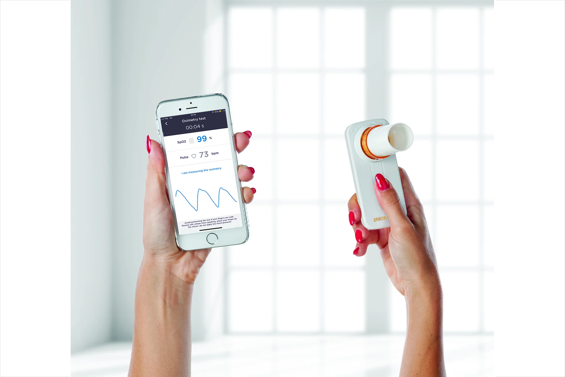 Spirobank Oxi - Personal Turbine Flow-Meter Spirometer And Pulse OX Ideal For Homecare