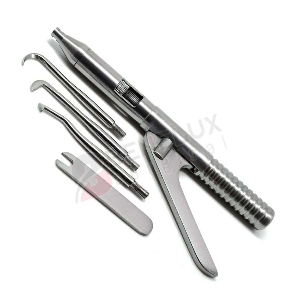 Стоматологический инструмент для удаления короны автоматический пистолет с 4 прикрепляемыми точками и гаечным ключом хирургические инструменты