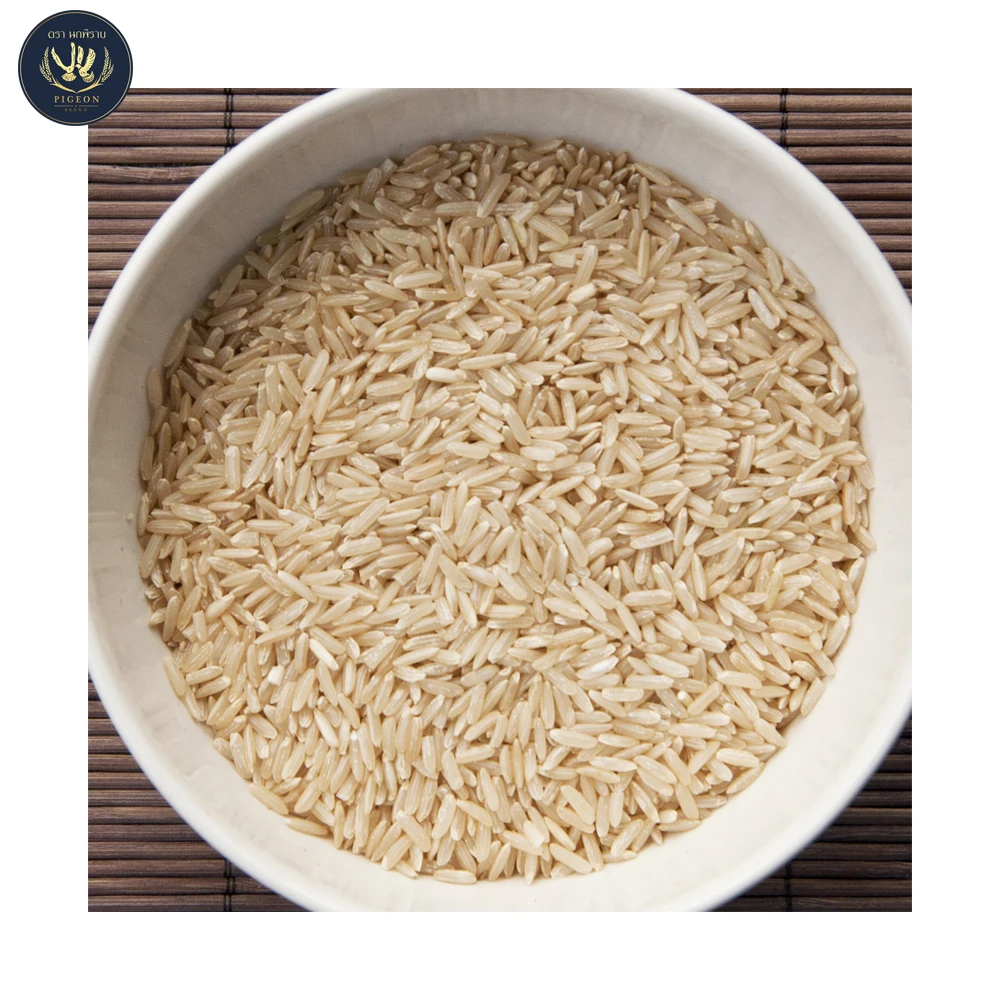 100% Коричневый тайский хром Mali с зернистой поверхностью, упаковка для риса 5 кг, вакуумный мешок (4 пакета в картонной коробке)