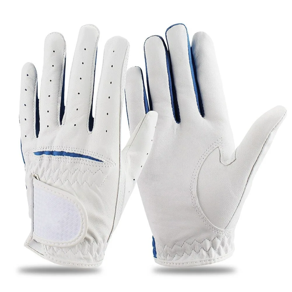 Hot Sale Genuine Leather High Quality Soft White Golf Gloves Men New Design Golf Gloves