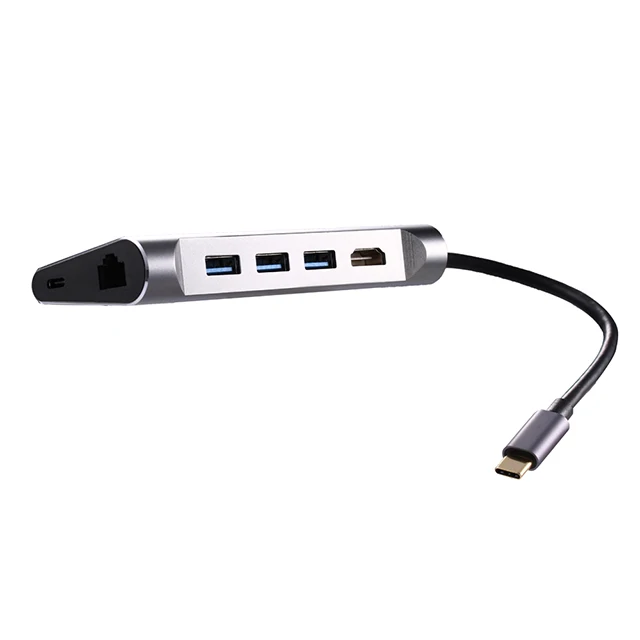  Type C до 3 0 USB-концентратор RJ45 гигабитный Ethernet SD/TF кардридер