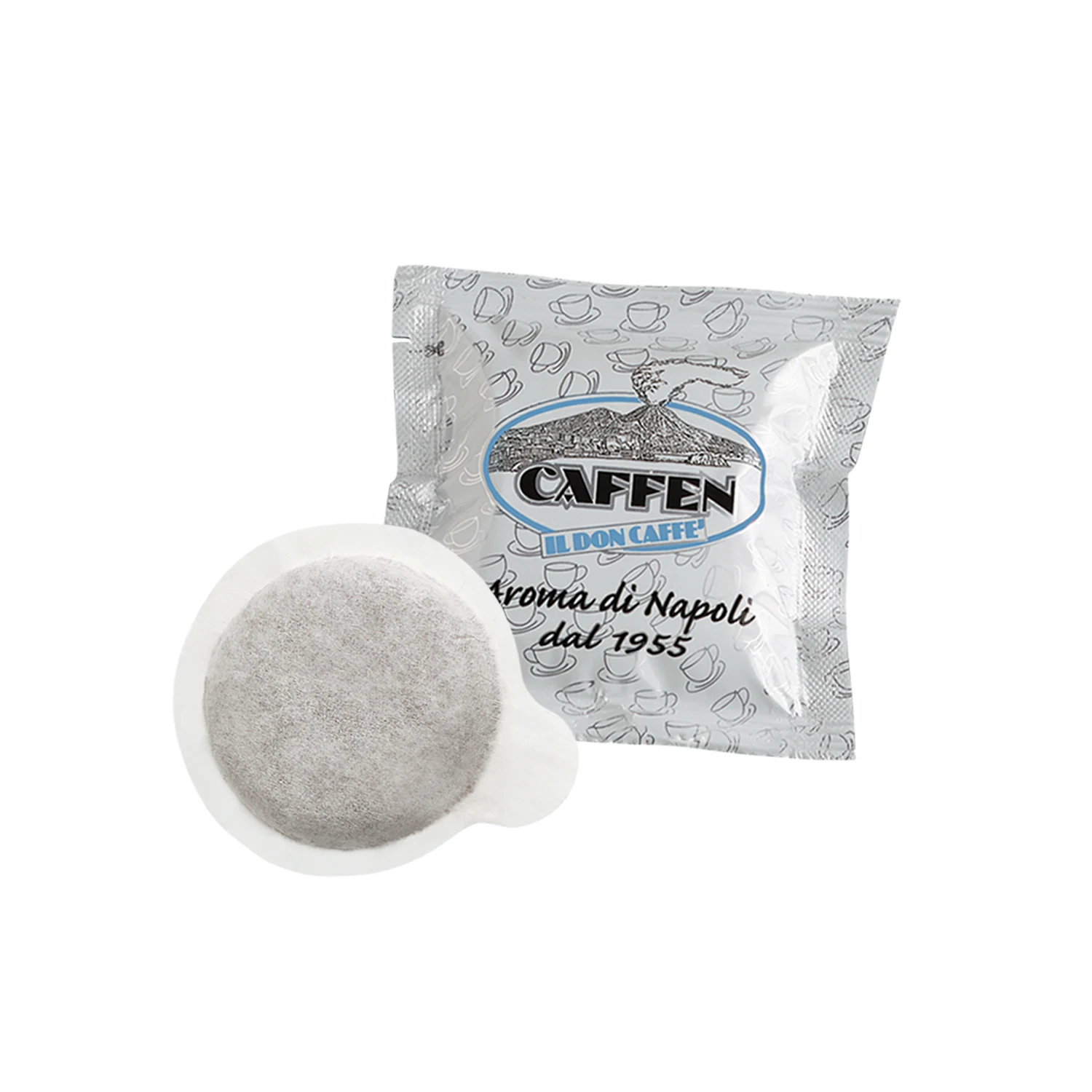 CAFFEN | Made in Italy 50 coffee pods DECAFFEINATED blend 70% Arabic with a strong taste without caffeine Top Quality Coffee