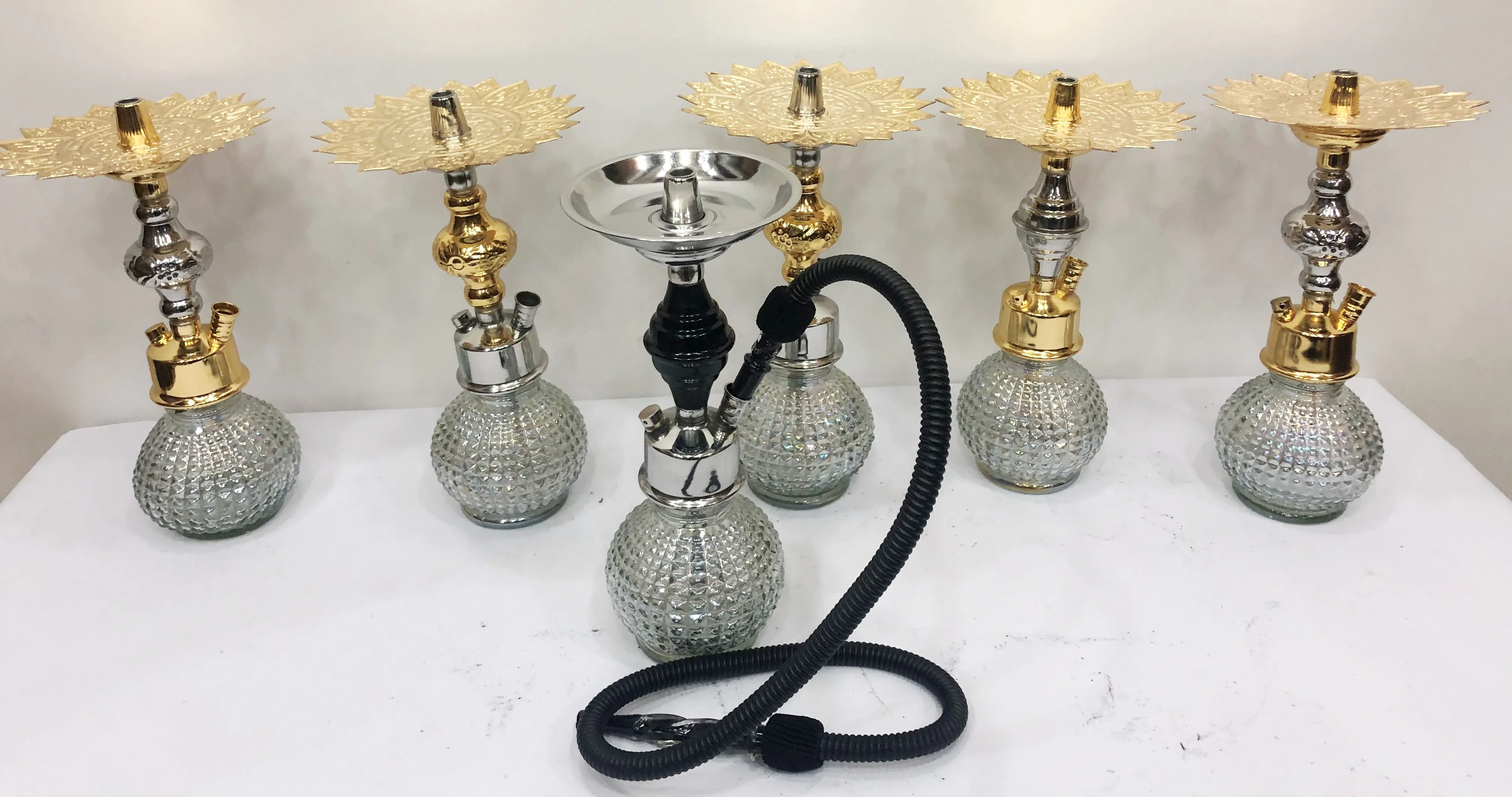 Оптовая продажа небольшой кальян премиум качества из нержавеющей стали с золотым покрытием