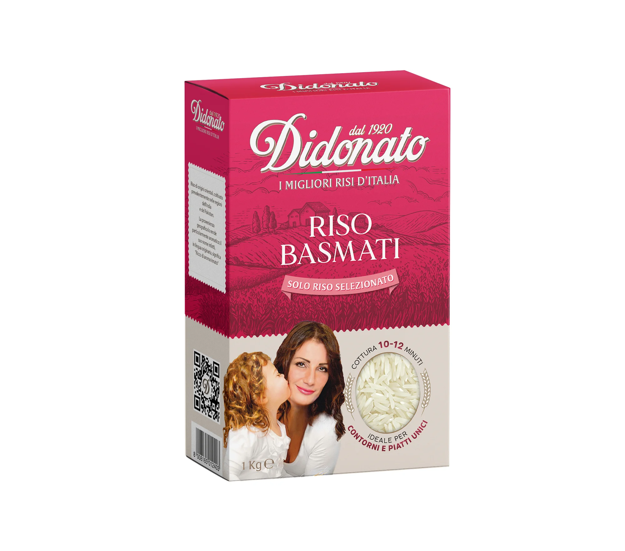 BEST QUALITY Vacuum Packed 1 kg Didonato Basmati Rice FOR ORIENTAL RECIPES